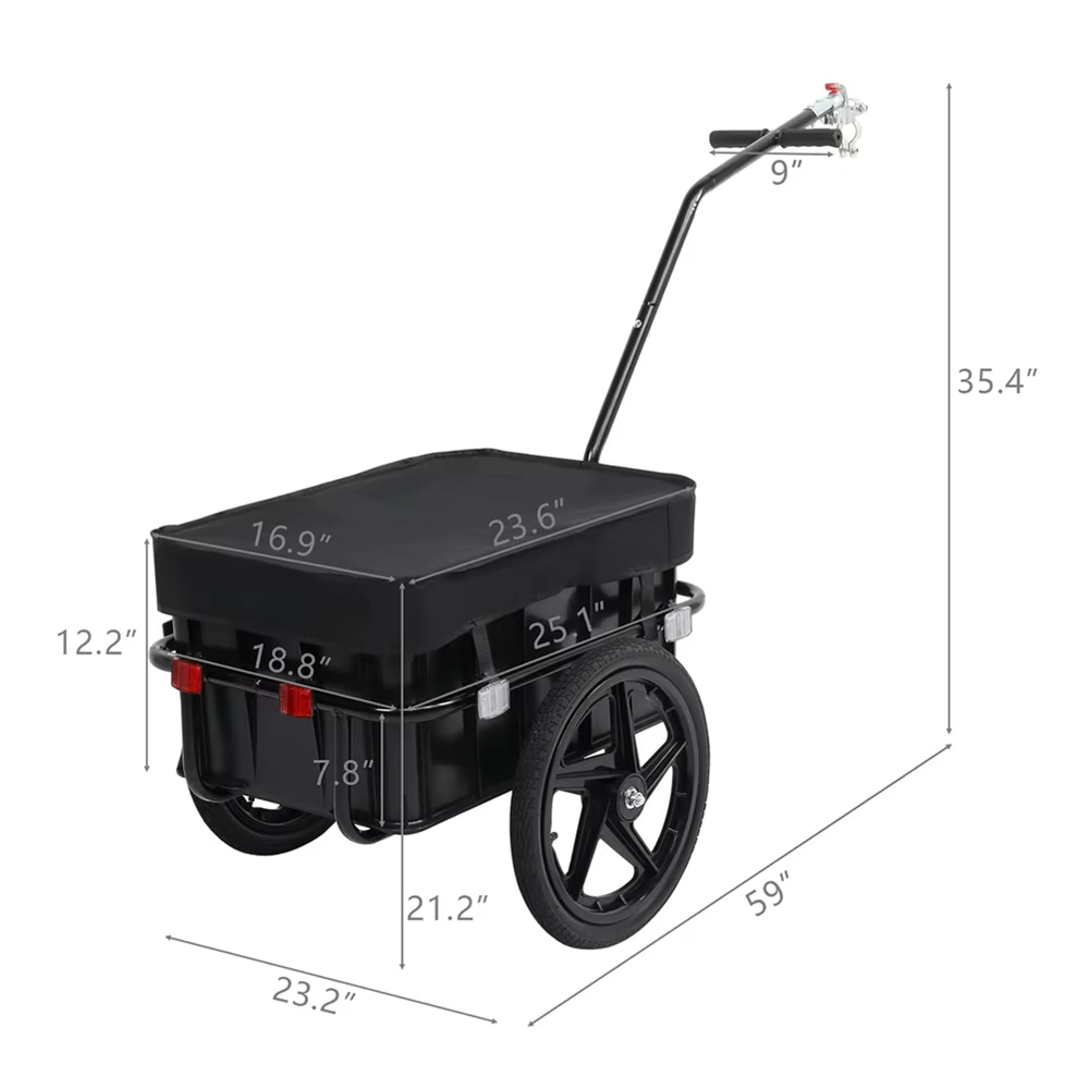 ALWAYSME-Remorque pour vélo, remorque cargo
