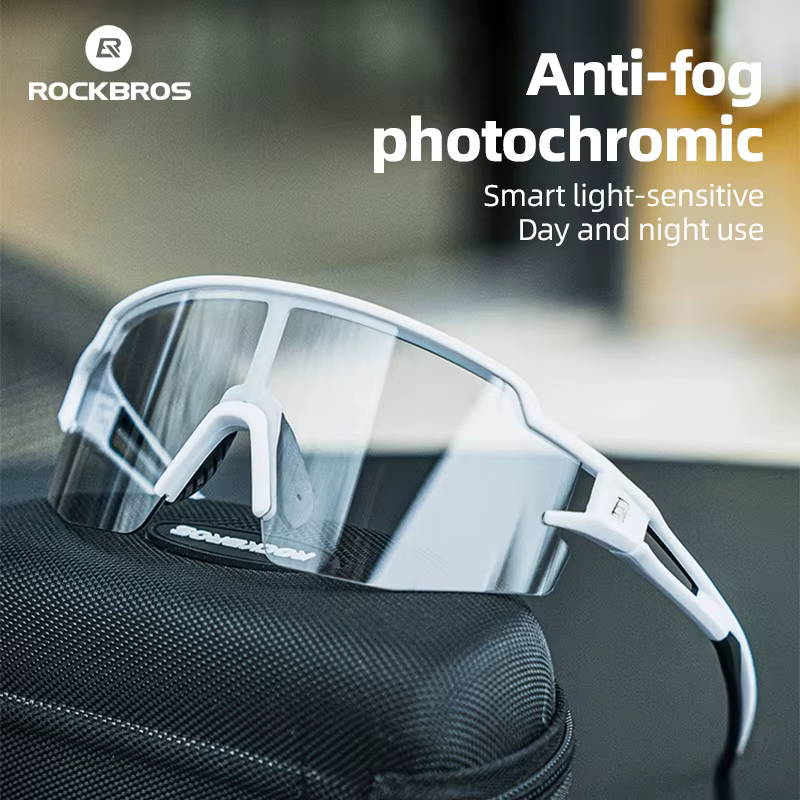 ROCKBROS lunettes de vélo photochromiques anti-buée UV400 Protection solaire