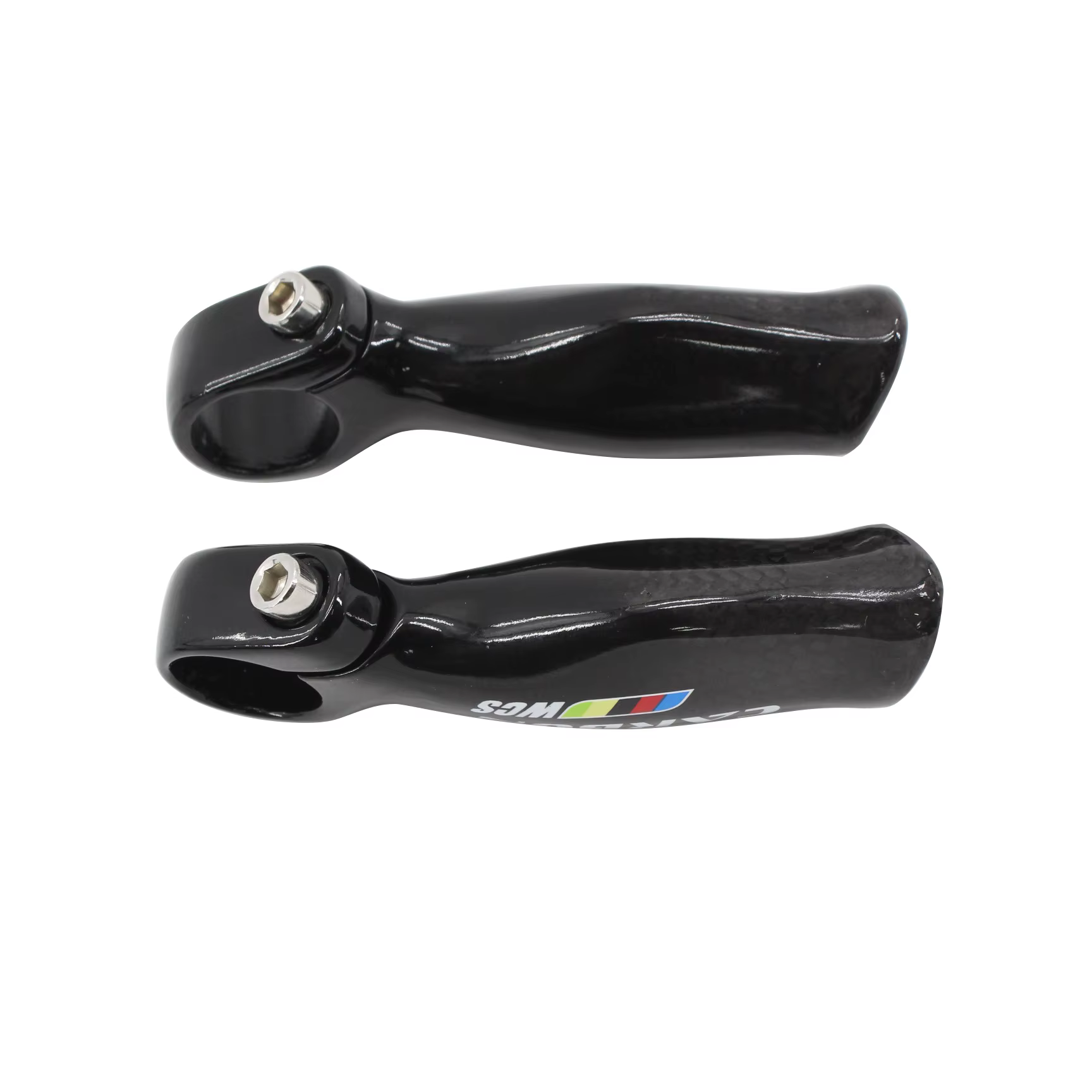Nouveau Design ergonomique VTT 3K extrémités de barre en Fiber de carbone petit guidon auxiliaire
