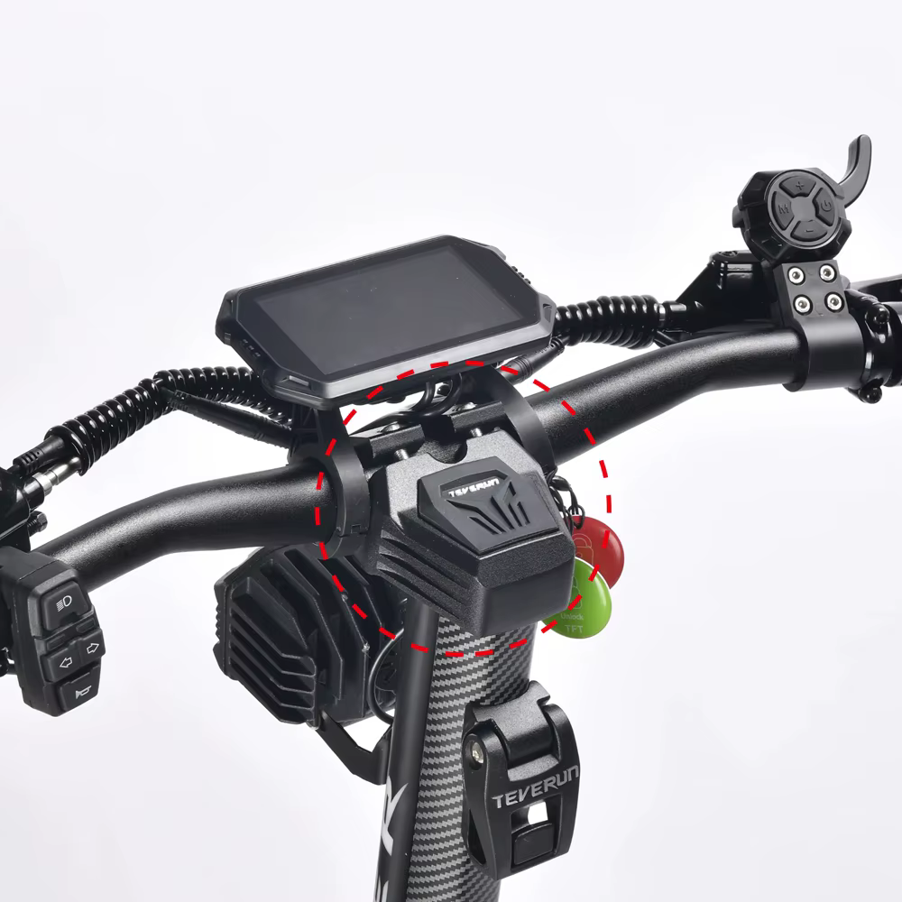 Support de guidon pour trottinette électrique TEVERUN FIGHTER 11 11+ SUPREME ULTRA PLUS 7260R