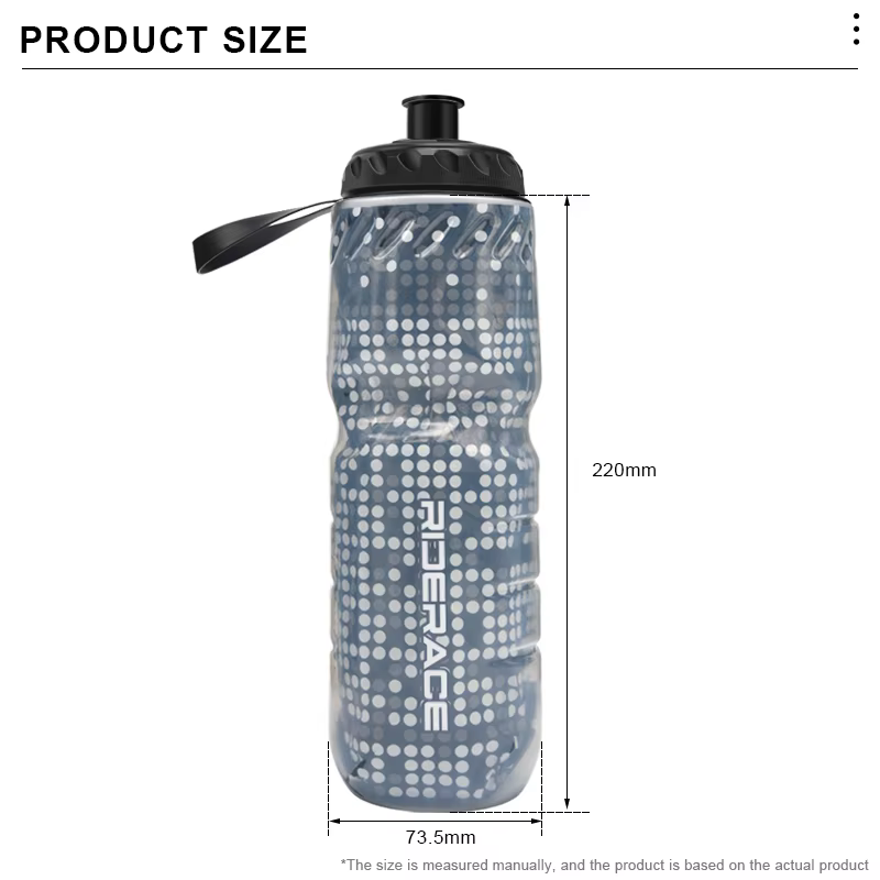 Bouteille d'eau de vélo double couche thermique garder chaud froid Portable vtt