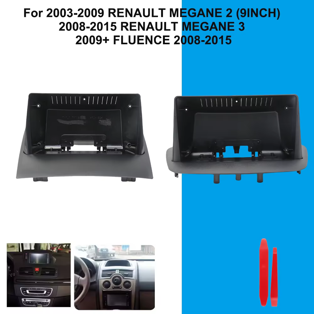 Accessoires de voiture cadre Fascia adaptateur pour RENAULT MEGANE 3/2 FLUENCE Android GPS lecteur stéréo Radio tableau de bord panneau de montage Kit