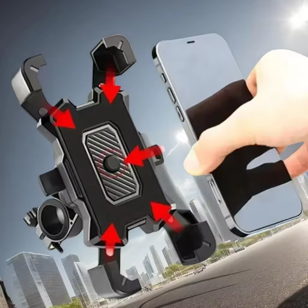 360 ° Support de téléphone de vélo électrique rotatif pour Smartphone équitation vtt