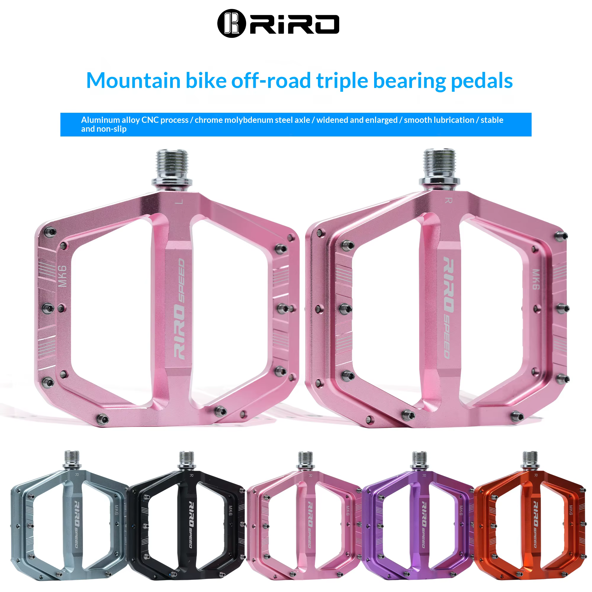 Pédales de VTT RIRO 3 Bearings