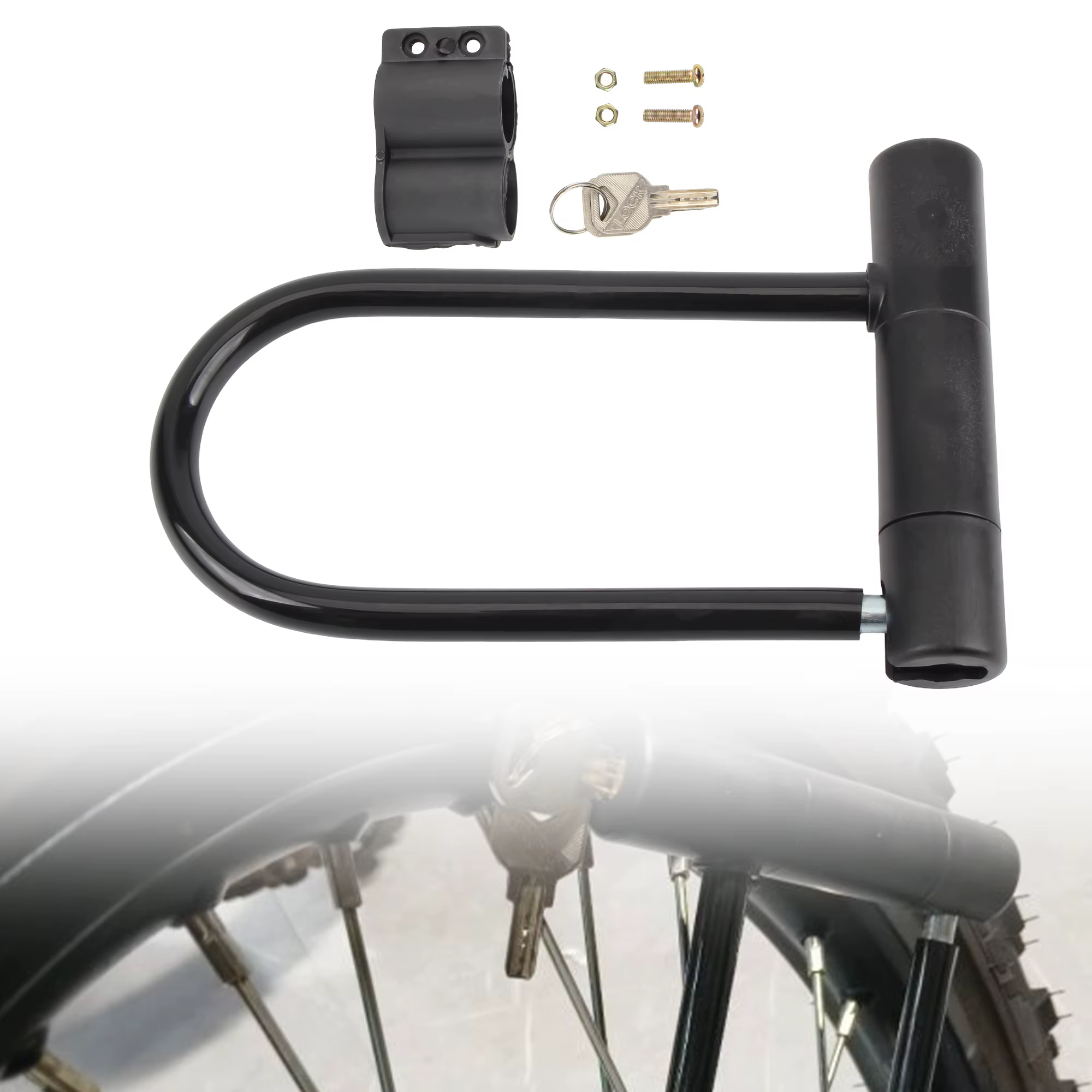 Pour moto Scooter 19.5cm U serrure antivol sécurité robuste