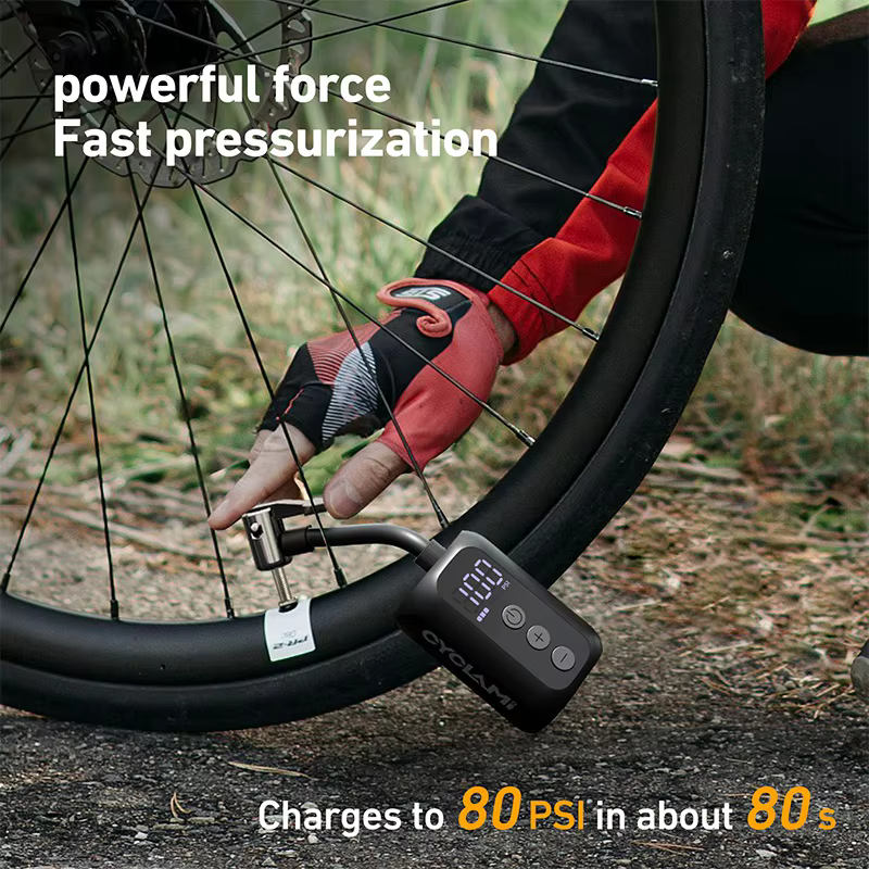 CYCLAMI 100 PSI Haute Pression Avec Écran Mini Pompe Portable Pocket Bike