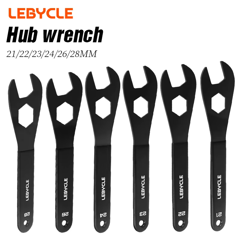 Clé de moyeu de vélo VTT LEBYCLE 13 14 15 16 17 18 20 21 22 23 24 26 28mm
