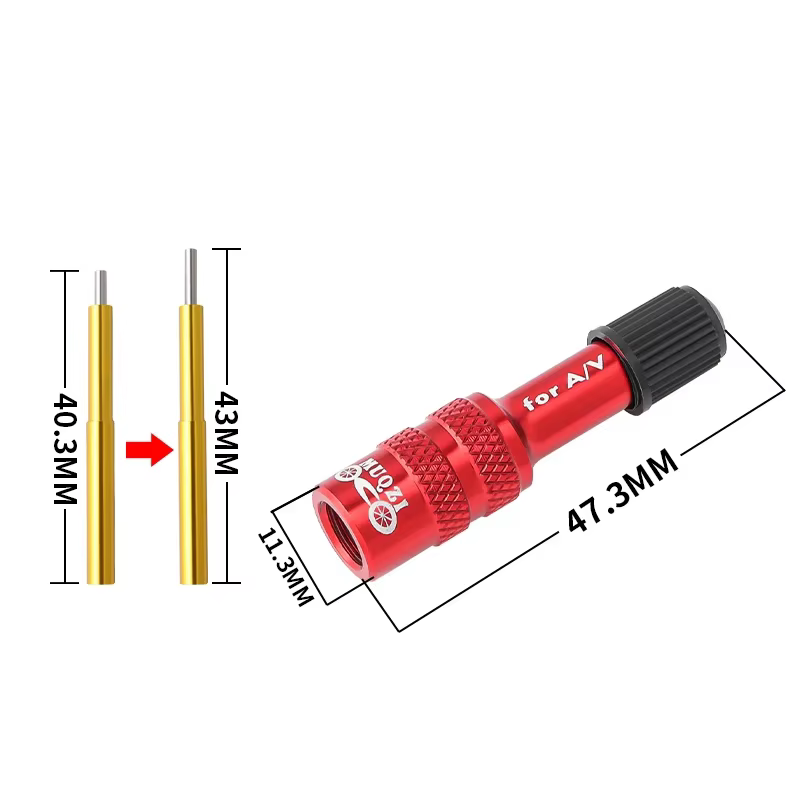 Adaptateur de valve de fourche de vélo