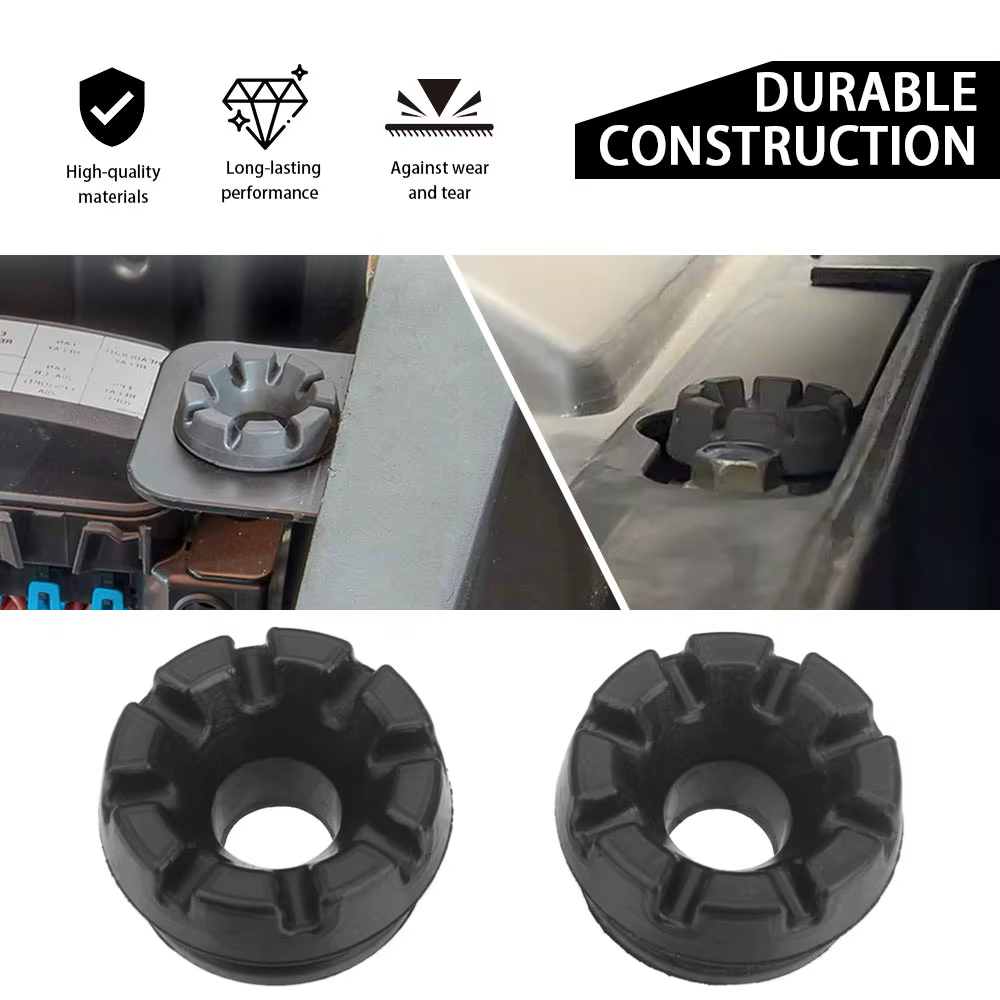 Boucle de fixation en caoutchouc pour capot de véhicule utilitaire tout-terrain, 2 pièces, pour Polaris RZR Ranger ACE RS1 General Sportsman 325 570 800 900 1000 2008-2021