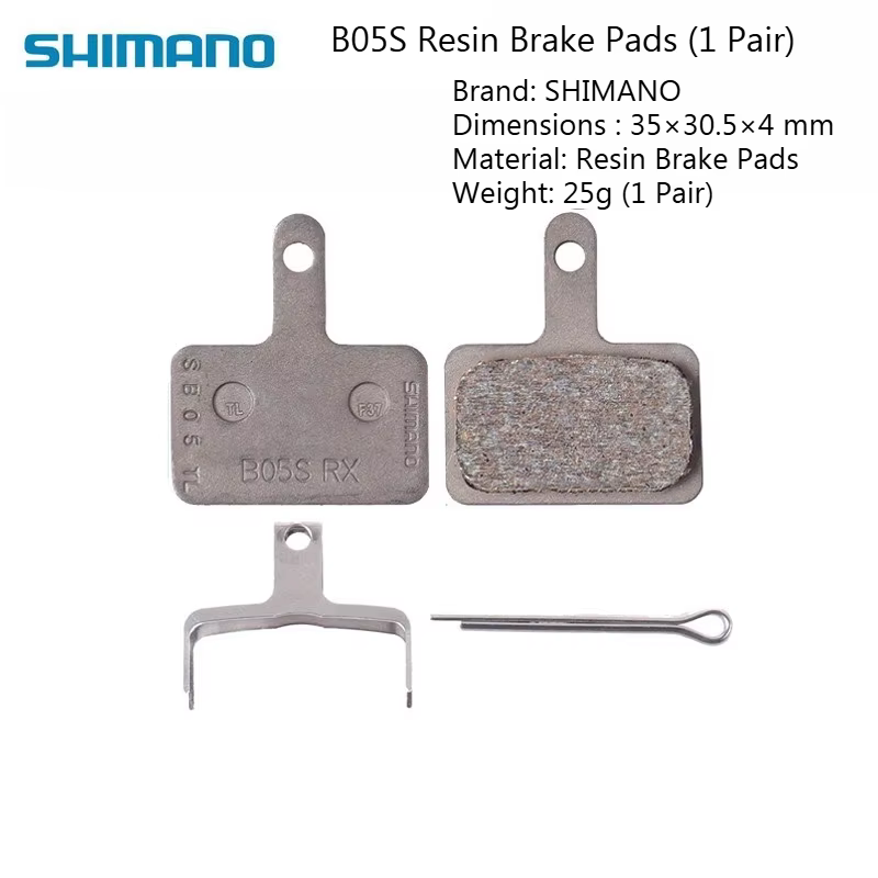 Plaquettes de frein en résine SHIMANO B05S pour freins à disque hydrauliques de VTT