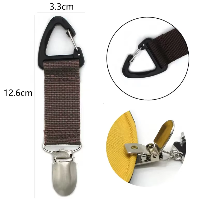 Chapeau Clip sur sac pour voyager suspendu sur sac à main sac à dos bagages porte-chapeau enfants adultes voyage en plein air accessoires de plage
