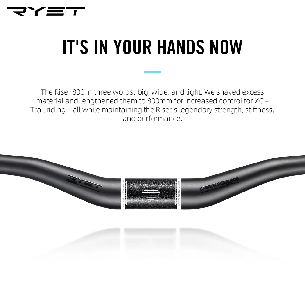 RYET AM – guidon plat en carbone pour vtt