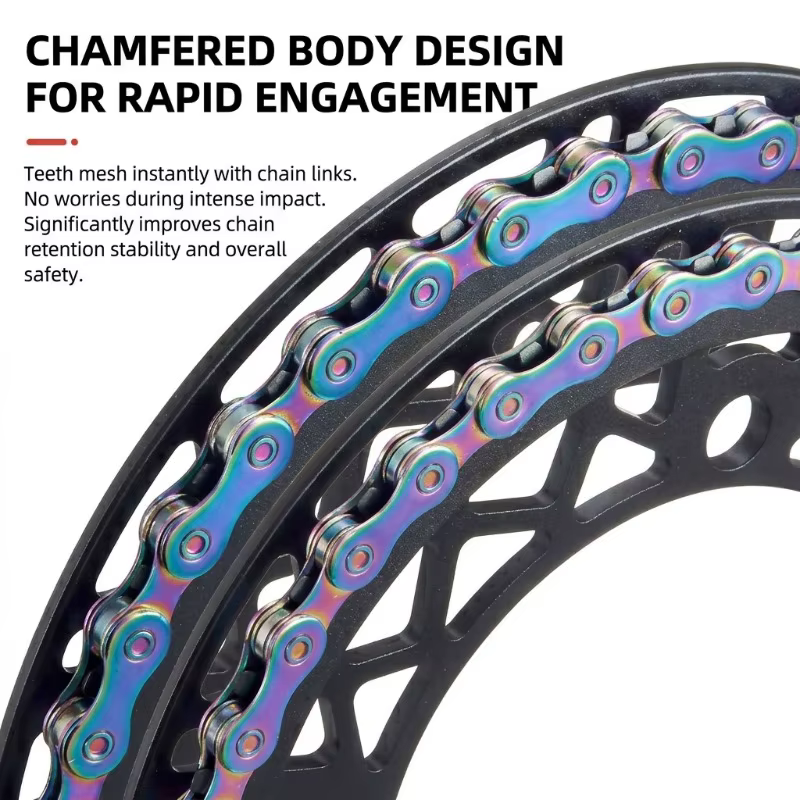 Chaîne professionnelle BMX demi-chaîne simple vitesse en acier haute résistance pour vélo à pignon fixe