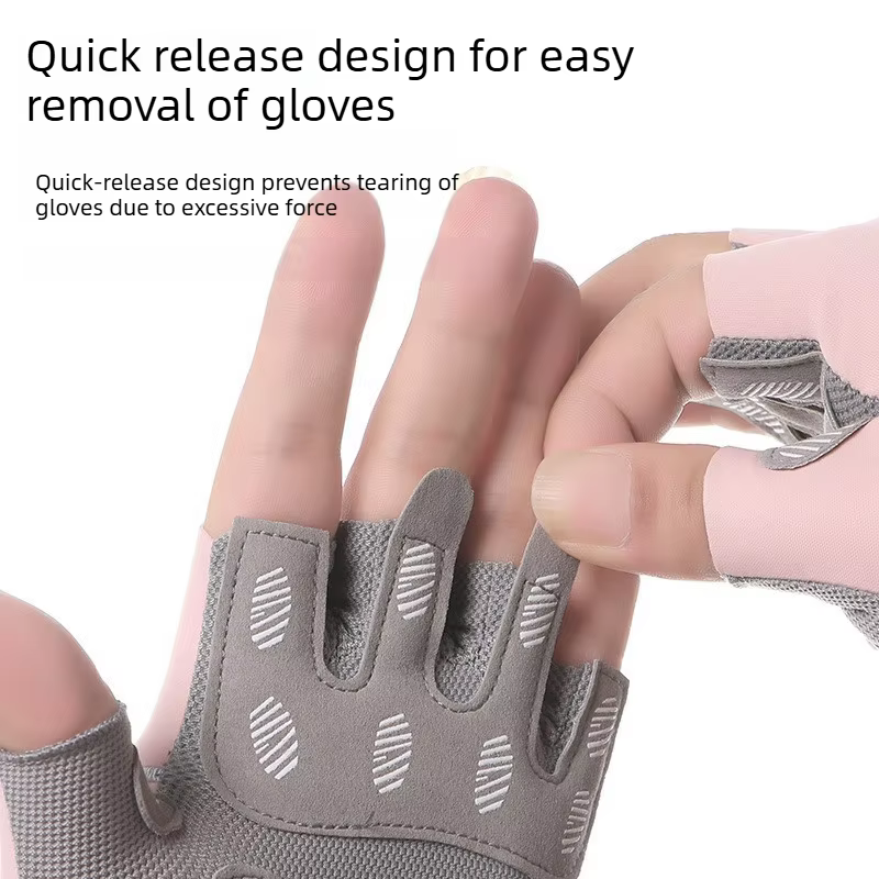 Gants de cyclisme demi-doigts pour femmes