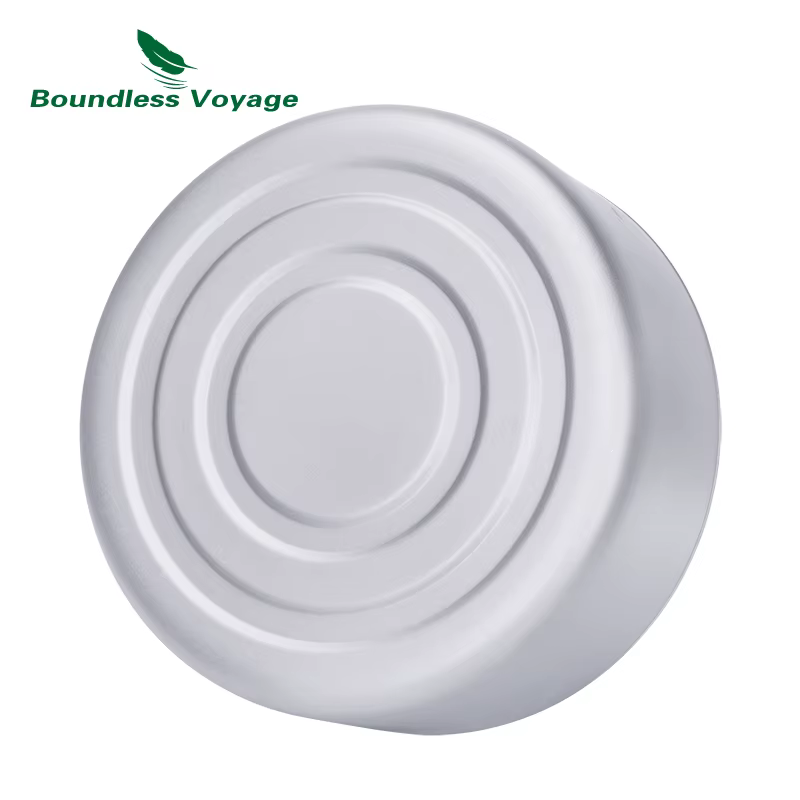 Bouilloire de Camping monocouche en titane, Voyage sans limites, avec poignée pliante, équipement de Bushcraft Durable de 700ML, machine à thé à feu ouvert