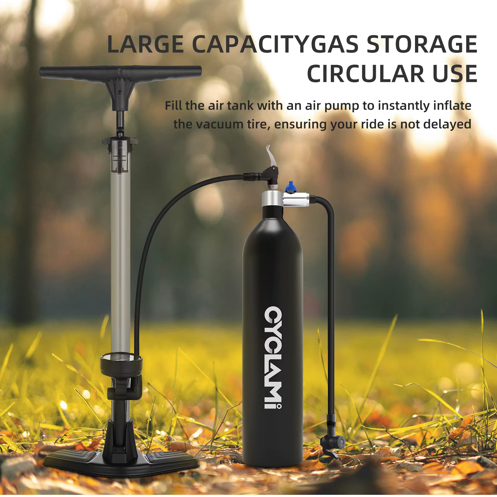 CYCLAMI réservoir de gonflage de pneu Tubeless 1