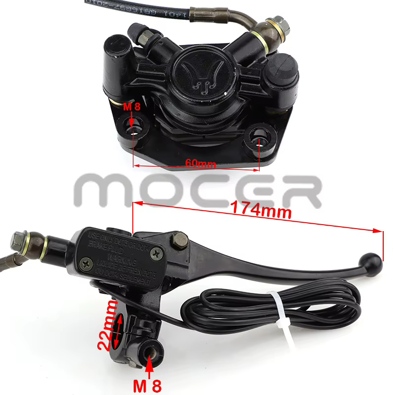 Citycoco-Ensemble de frein avant et arrière pour vélo électrique, poignée de frein, frein à disque, scooter électrique, applicable pour Harley, Chine