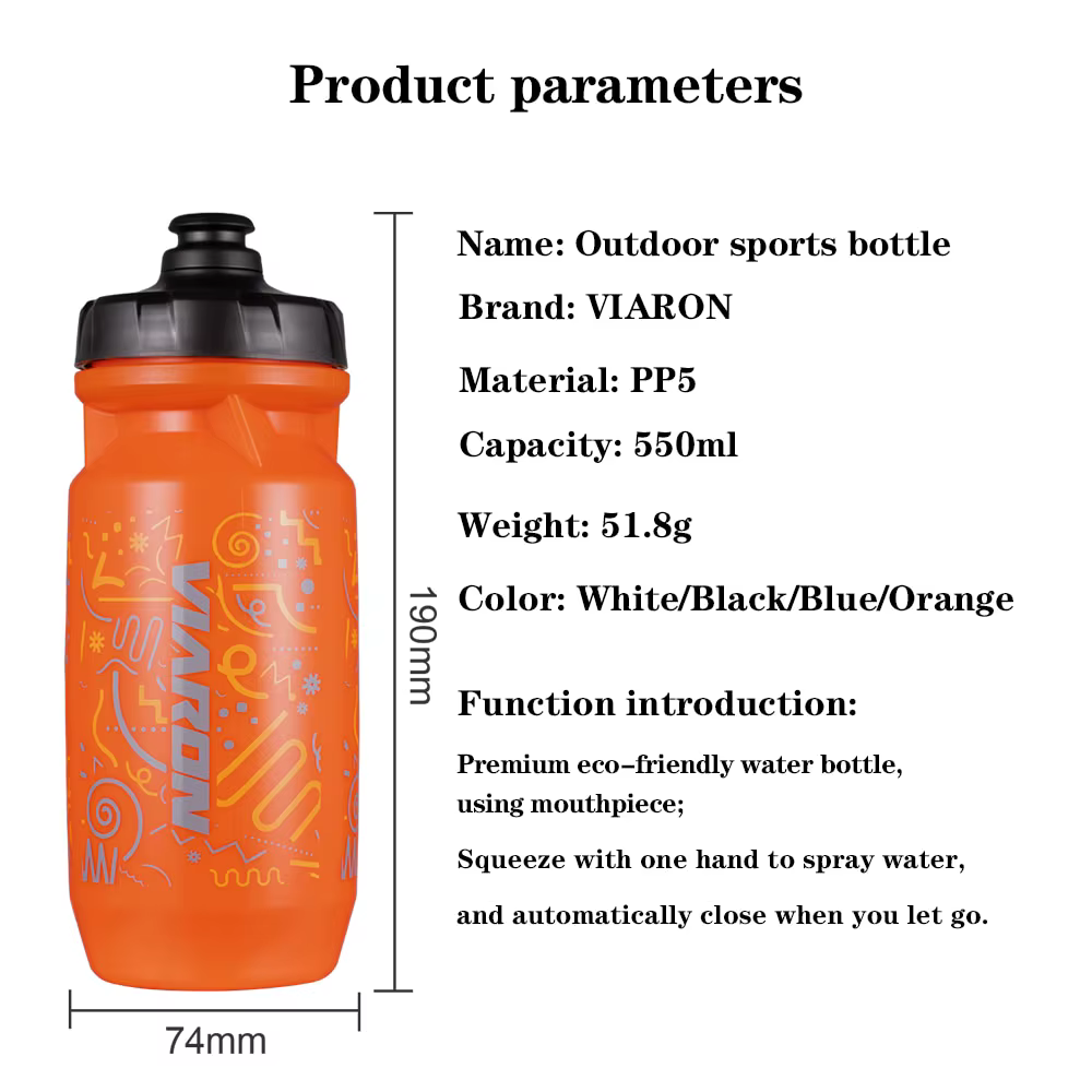 Bouteille d'eau de qualité pour vélo de route