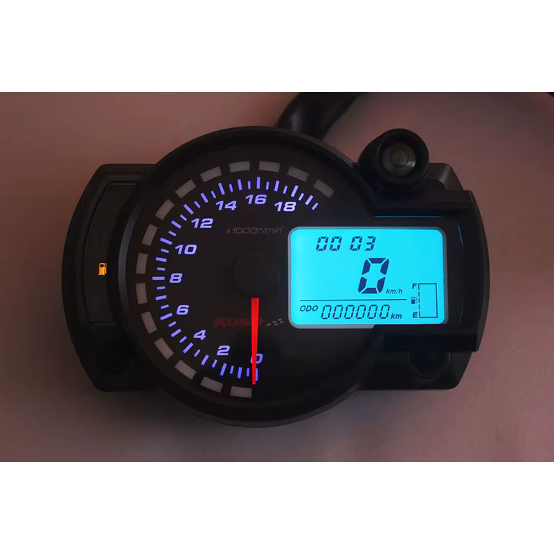 KObuc18000-Compteur de Vitesse Numérique LCD Pliable pour Moto
