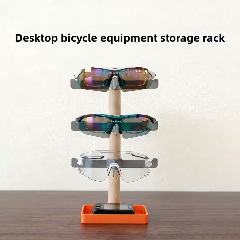 Support de rangement réglable en bois massif pour équipement de vélo