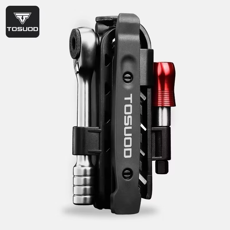 Outil de réparation de vélo multifonctionnel TOSUOD pour VTT et route