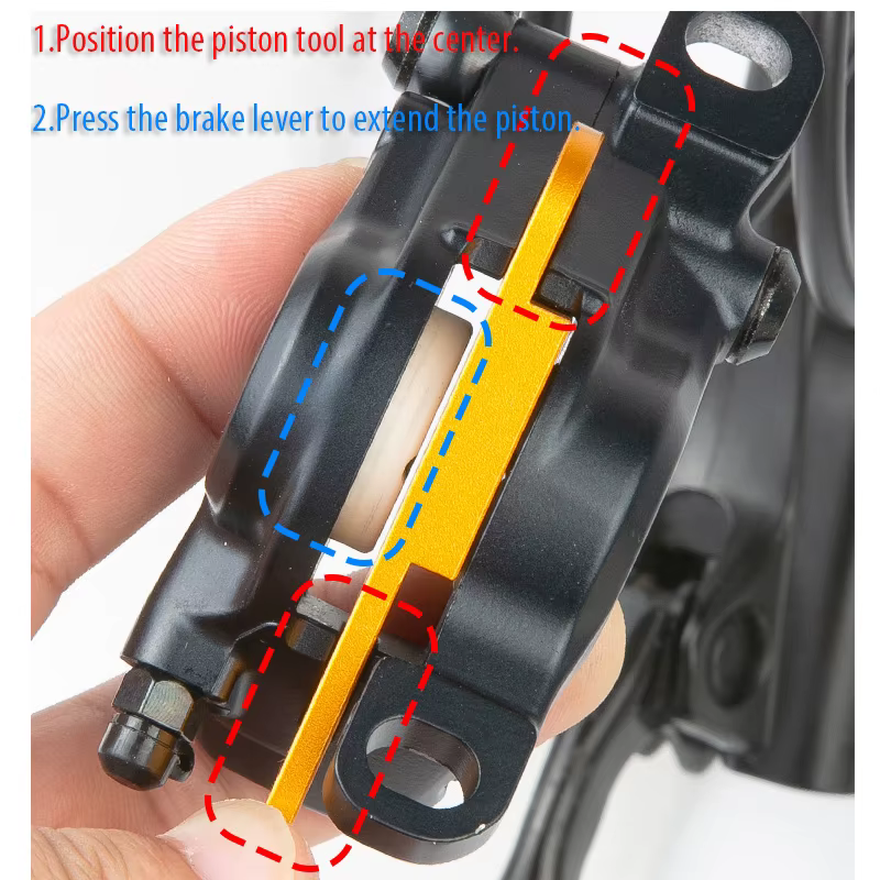 Kit d'outils de réparation et d'entretien pour étrier de frein à disque de vélo 2 pistons et 4