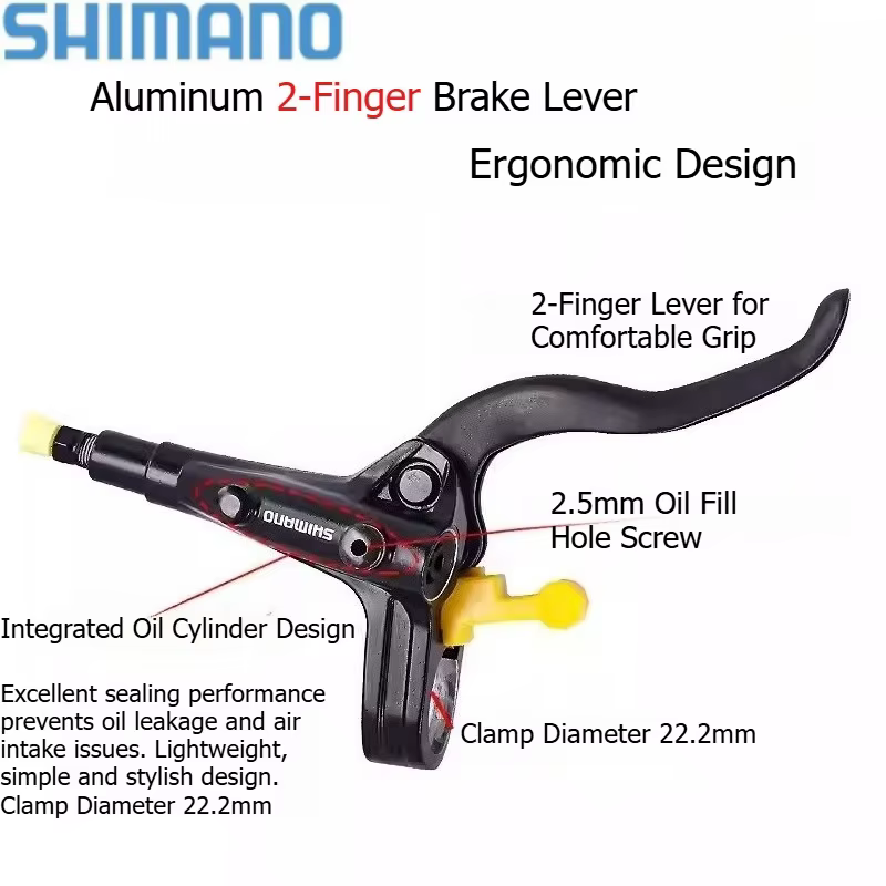 Leviers de frein hydrauliques SHIMANO BL-MT401 pour vélos de montagne