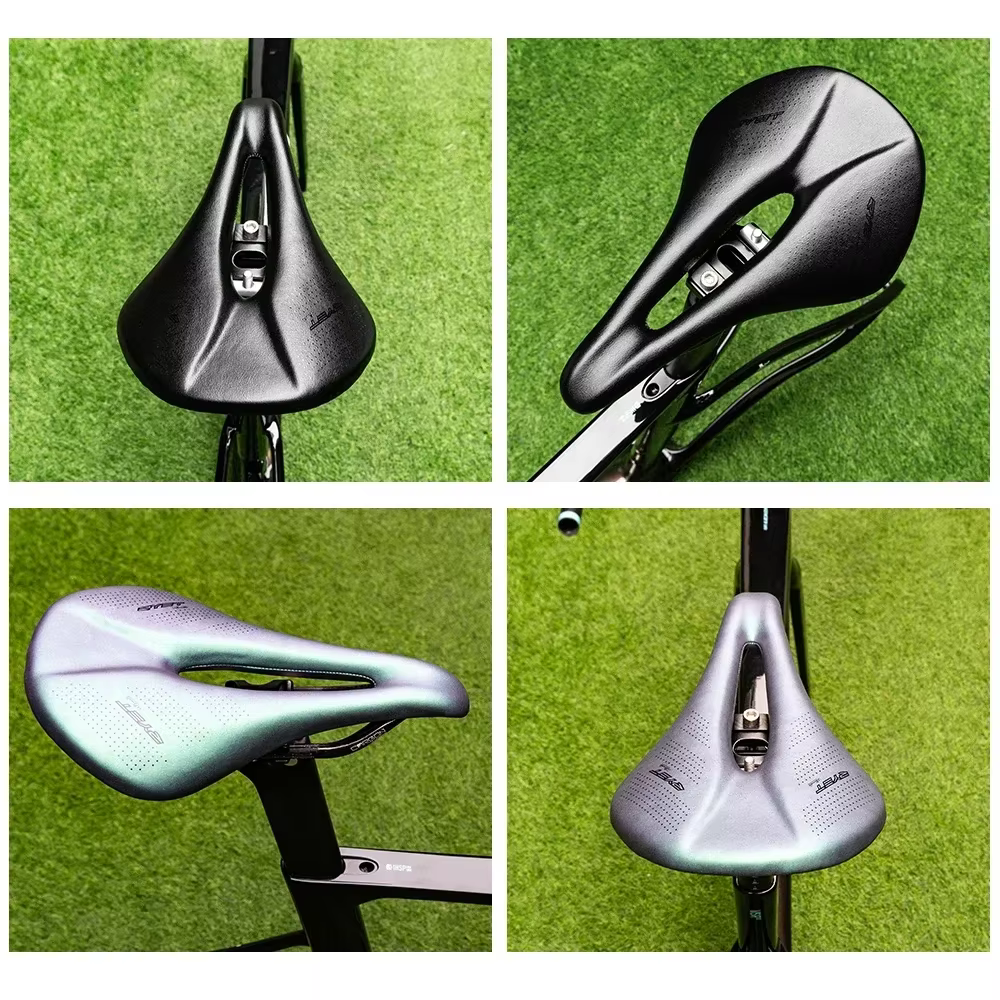 RYET selle de vélo entièrement en carbone 143/155MM Super légère 125g route vtt course PU siège souple coussin
