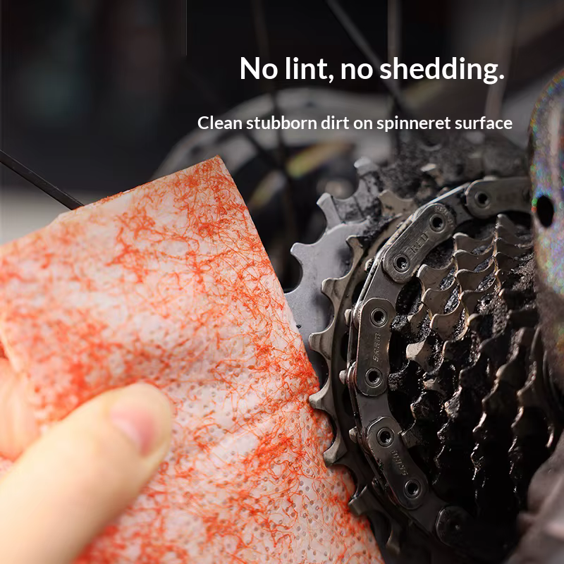 Lingettes de nettoyage de chaîne de vélo réutilisables