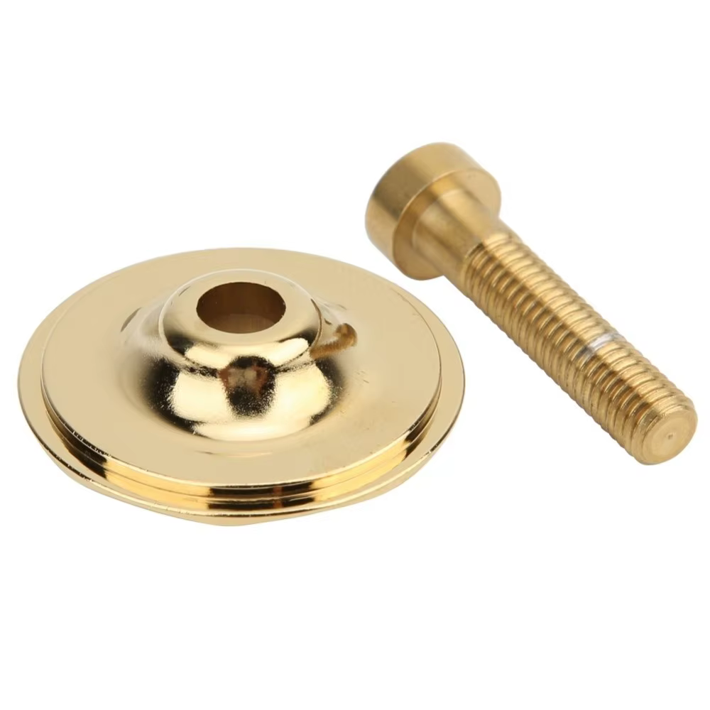 Capuchon supérieur de potence de vélo en alliage d'aluminium et acier avec boulon, doré et coloré, pour fourches de VTT de 28,6 mm de diamètre