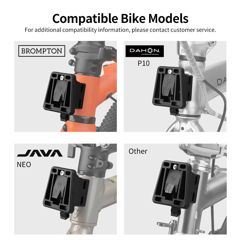 Adaptateur de support avant pour vélo Rhinowalk compatible avec les vélos pliants Brompton
