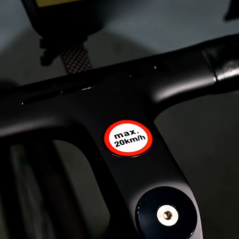 Pack d'autocollants de limite de vitesse transparent 4 pièces/ensemble