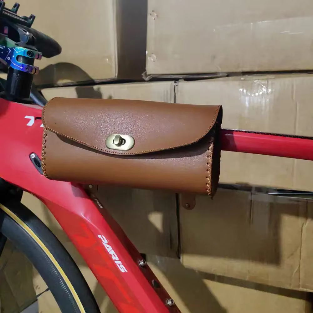 Sac de vélo rétro en cuir PU