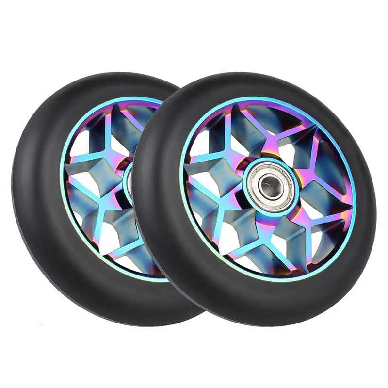 Roues de Scooter colorées avec roulements