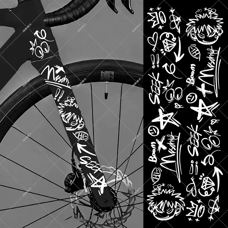 Autocollants de vélo Graffiti pour cadre de vélo