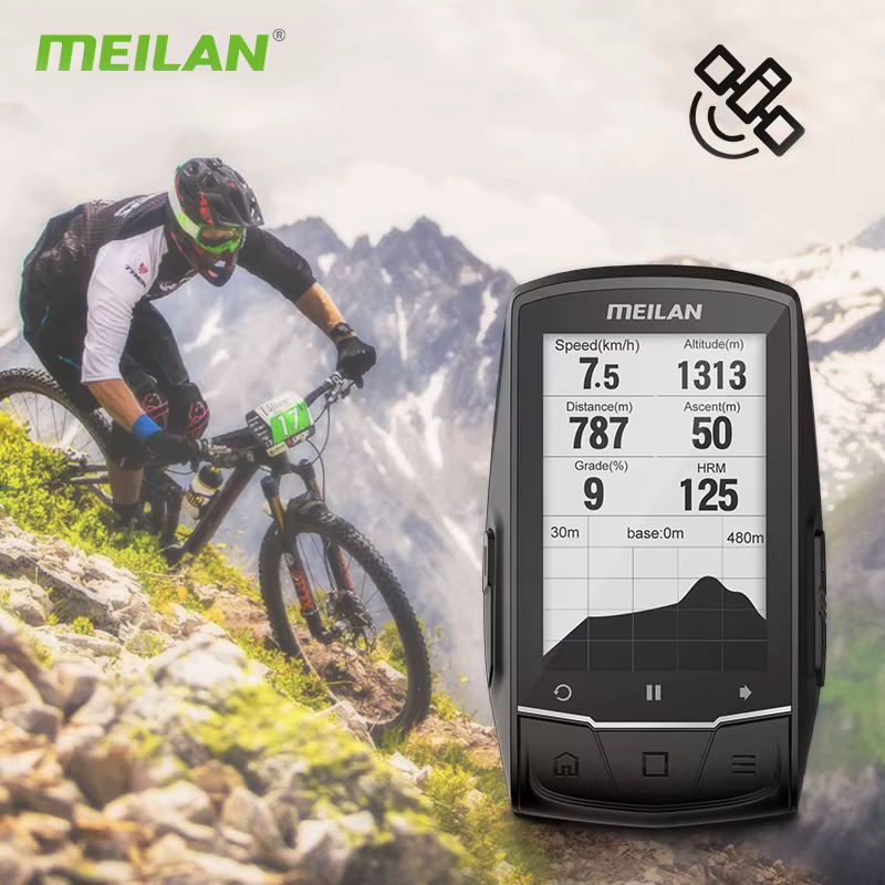 MEILAN M1 ordinateur de vélo GPS écran 2.6 pouces cyclisme compteur de vitesse sans fil Tracker odomètre route vtt