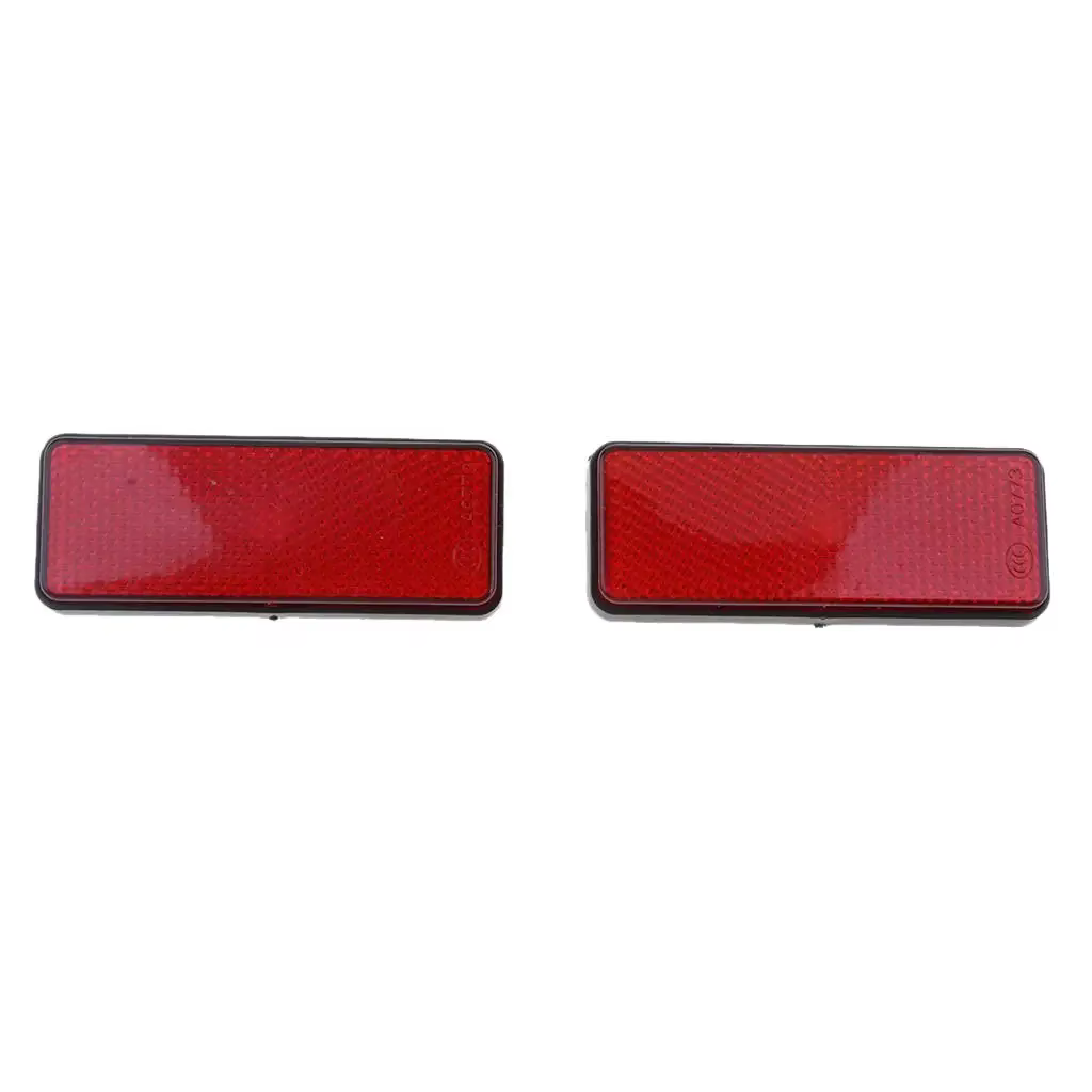 Réflecteur carré en plastique rouge pour scooter RL, 2 pièces, nouveauté