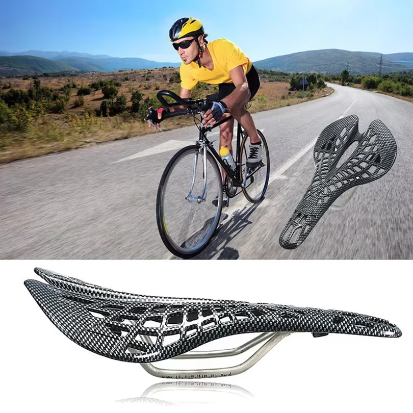 Selle de vélo de course en fibre de carbone Mountain Road