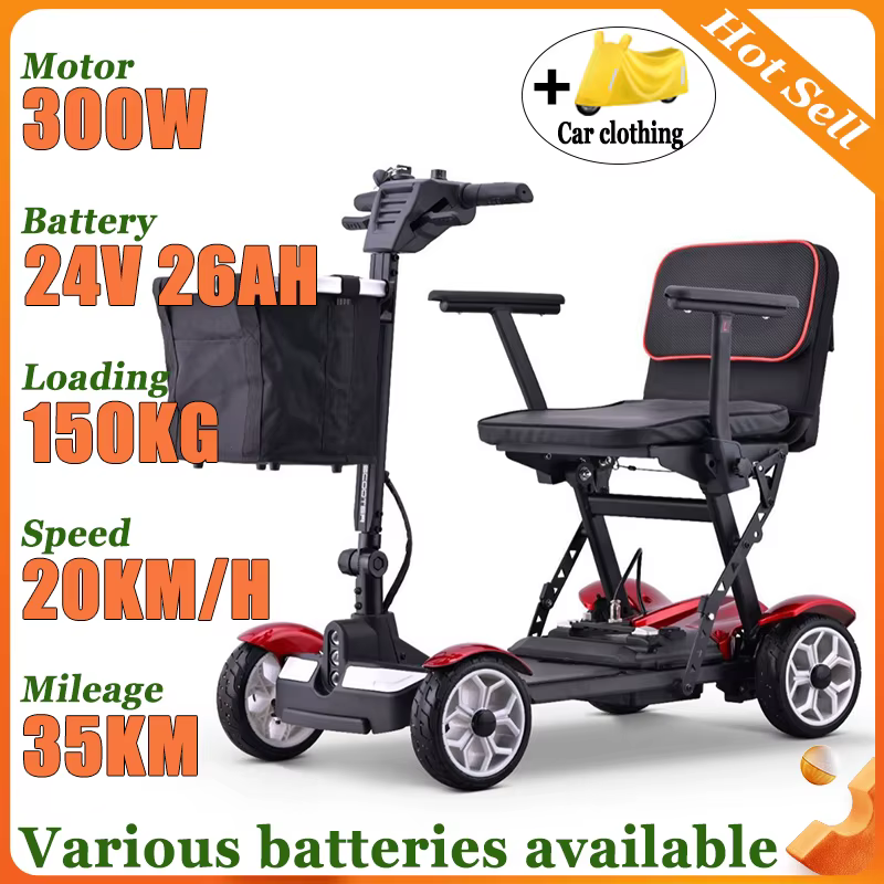 Mini Scooter électrique pliable à 4 roues pour adultes