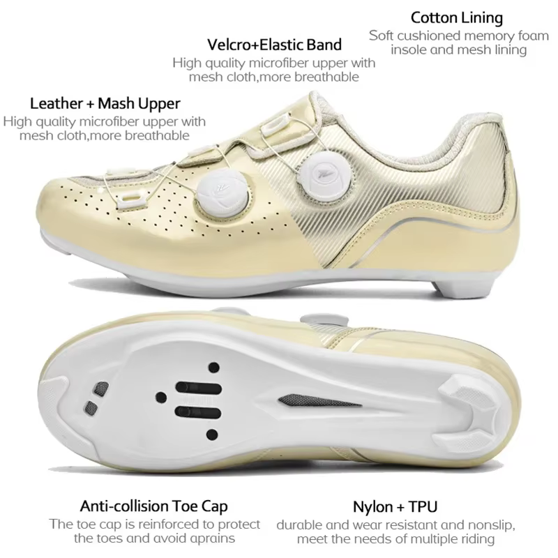 Chaussures de cyclisme professionnelles vtt grande taille 37-48 Spd hommes