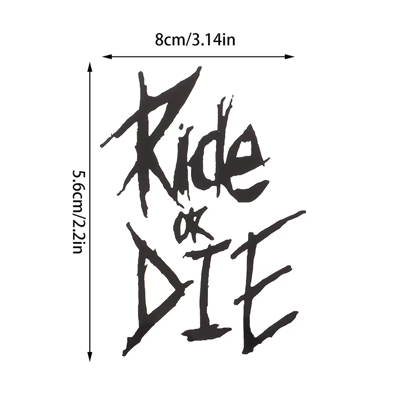 Autocollant de cadre de vélo Ride Or Die