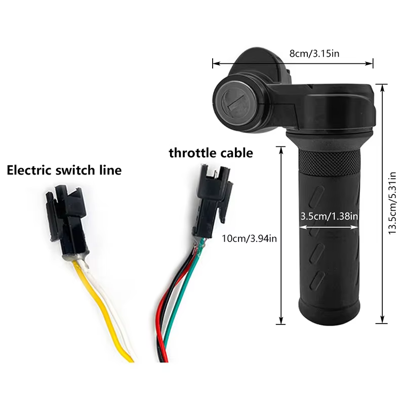Nouvelle poignée d'accélérateur à torsion complète pour vélo électrique Ridstar Q20/Q20Lite/Q20Pro/H20/H26Pro/H20 Pro