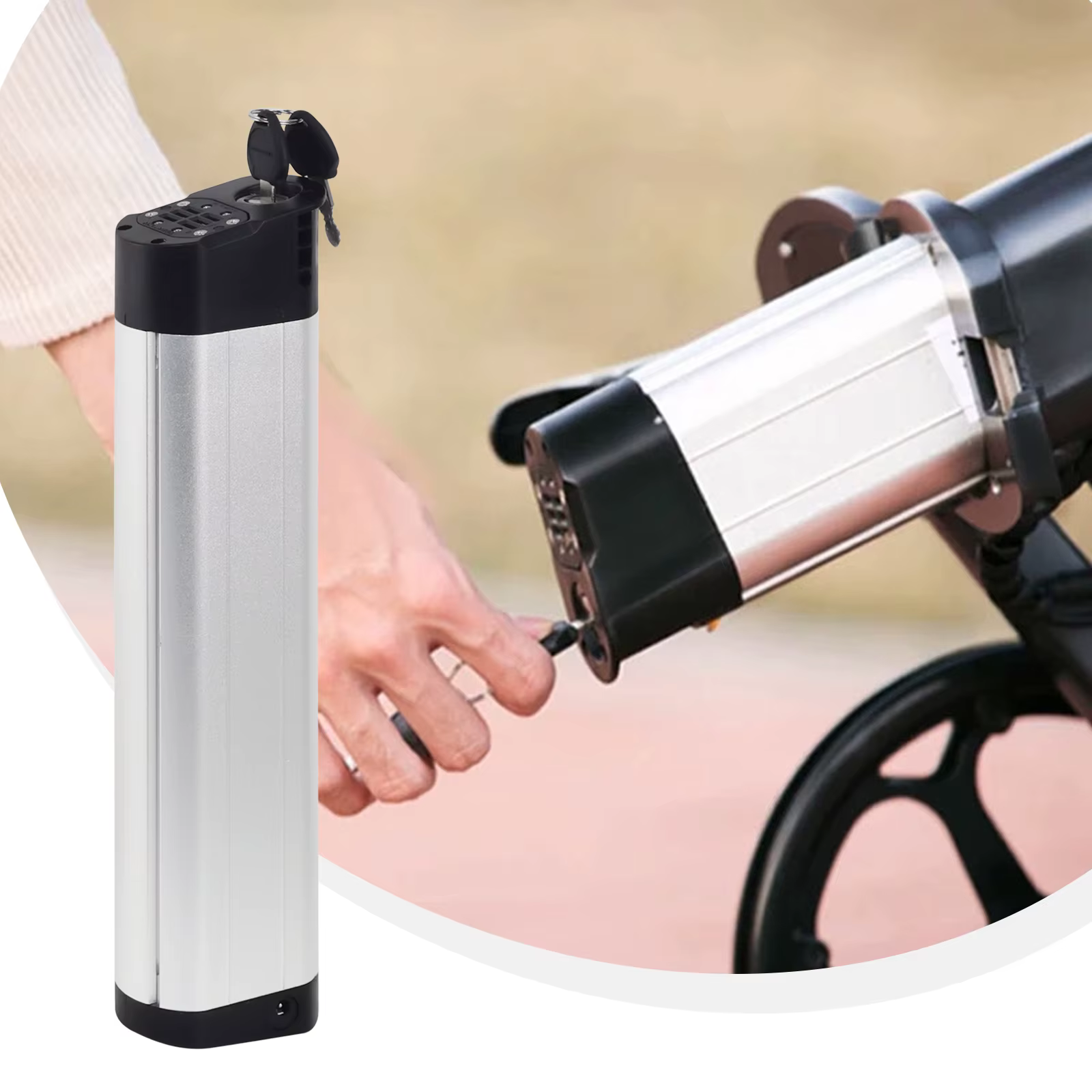 Batterie de vélo électrique pliable