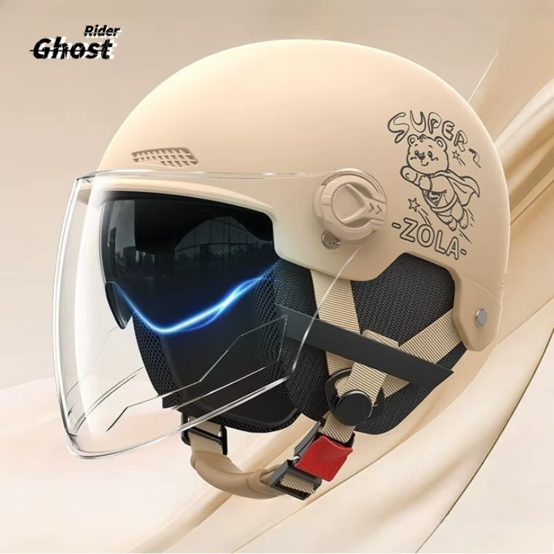 Demi-casque de moto électrique