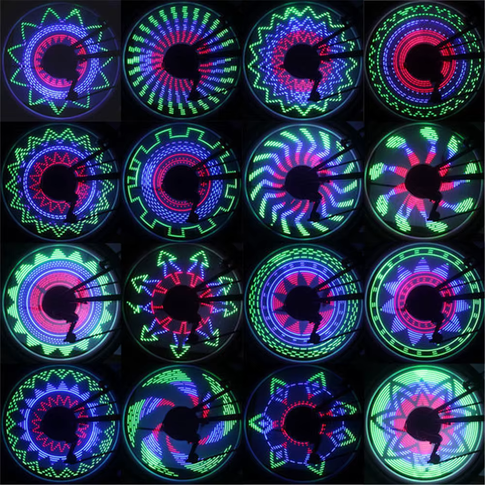 Lumière pour rayons de vélo