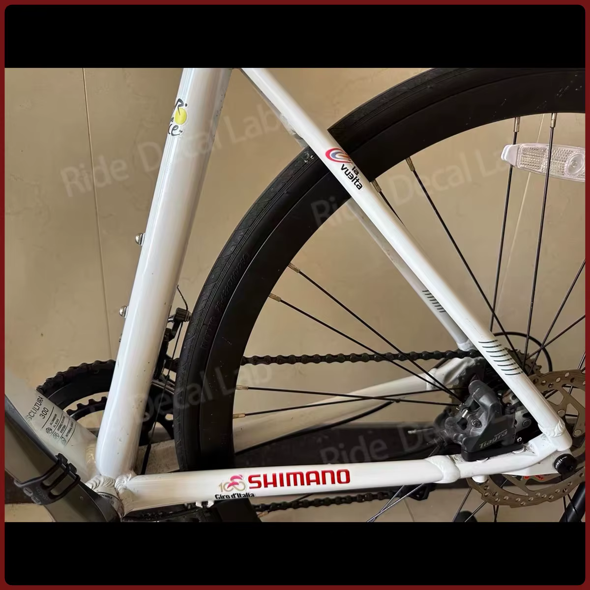 Autocollants de course cycliste 3D UV pour vélos de route