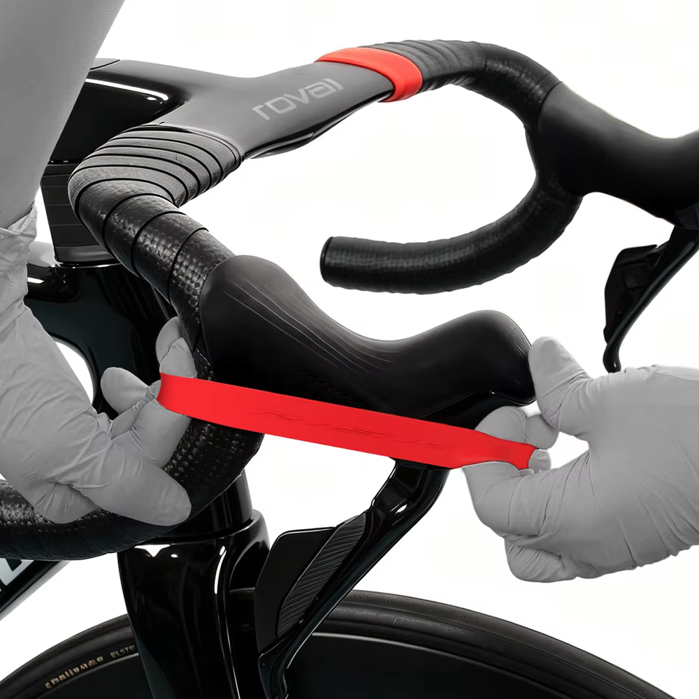 Lot de 2 attaches de guidon élastiques en silicone pour vélo de route RISK