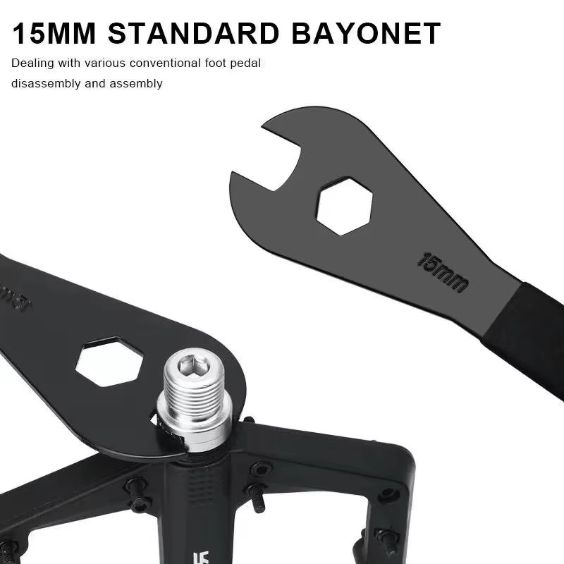 RIDERACE clé à pédale de vélo 15mm Durable pour moyeux de VTT vtt installer clé de retrait outils de réparation de cyclisme sur route