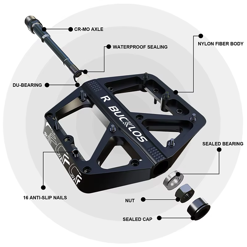 BUCKLOS pédale de vélo plate-forme