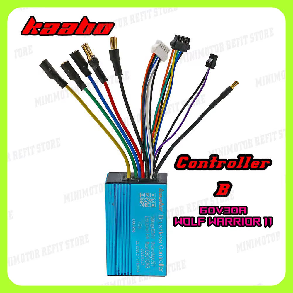 Contrôleur d'onde sinusoïdale d'origine Kaabo Wolf Warrior 11 60V 30A pour accessoires de Scooter électrique